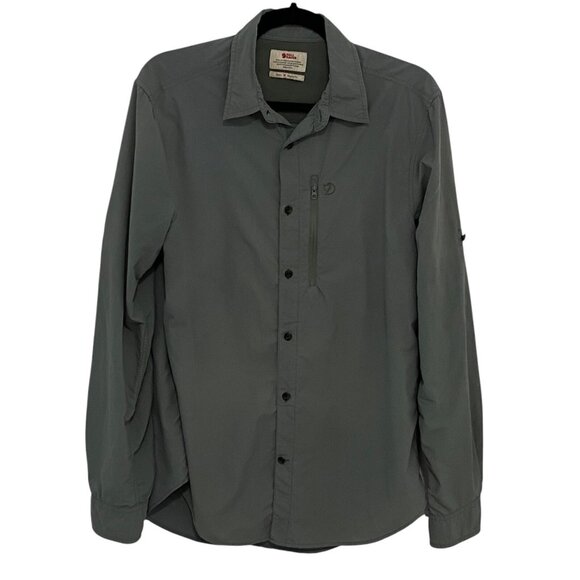 Fjall Raven Other - Fjall Raven Shirt Mens Size M Vented Roll Tab Sleeves Button Up Hiking Fishing